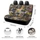thumbnail image 2 of Trébol Negro-theme Car Rear Seat Covers Back Elastic Flexible Car Seat Covers Decorative Fits Most Cars 120x59x76cm, 2 of 6