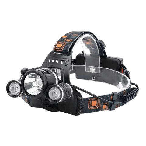 Genérico - Linterna Cintillo Led Cree Tecnolab Recargable Tl303 Linterna Negro Luz Blanco