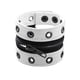 thumbnail image 4 of Pulsera Con Cremallera Pulsera Ancha De Cuero PU Para Adultos Unisex Halloween Blanco, 4 of 5
