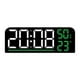 thumbnail image 3 of Reloj Despertador Digital Moderno 12/24H Configuración De Alarma Dual Para Dormitorio Estante Verde, 3 of 3
