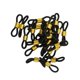 thumbnail image 2 of 25pcs Anteojos Anteojos Correa Cadena Titular Titular Bucle Extremos Caucho Negro 20 Mm, 2 of 3
