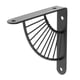 thumbnail image 3 of Soporte Para Estantería Decorativa En Forma De Abanico Con Tornillos Estantería Para El Hogar Negro 15cm, 3 of 5