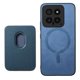 thumbnail image 4 of Funda de Cuero Magnética con Tarjetero para Xiaomi 14 Cubierta Delgada Azul, 4 of 5