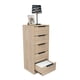 thumbnail image 5 of Cómoda Alta 5 Cajones 107x45x41 Cm Beige Y Blanco, 5 of 9