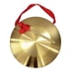 thumbnail image 2 of Instrumento de gong Mini gong de mano pequeña, percusión multiusos, gong de latón con mazo para ceremonias de celebración en el hogar y la Oficina , 32cm, 2 of 5