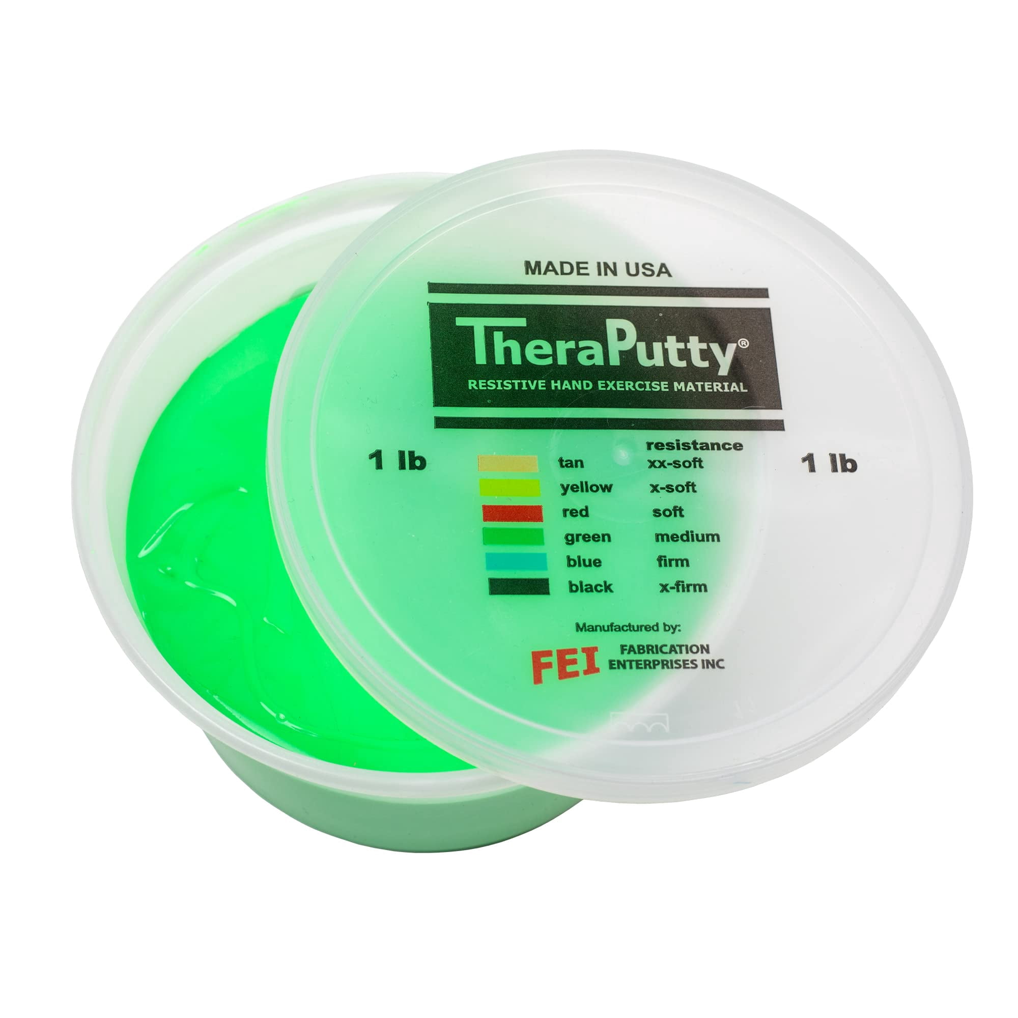 Cando - Masilla De Ejercicio Para Hacer Ejercicio, Theraputty, Con Aroma A Manzana Verde Manzana, 454 G