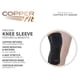 thumbnail image 2 of Manguito de compresión de rodilla Cobre Fit Freedom, unisex, negro, XL, 2 of 5