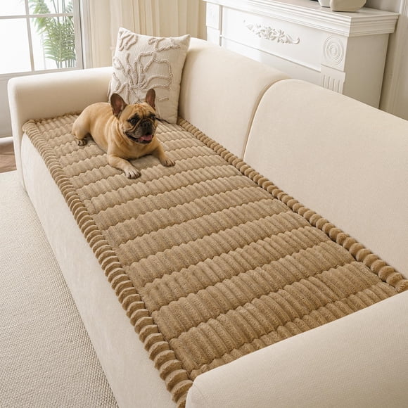 Cubre sofá CoSofSLIP lavable antideslizante – Marrón