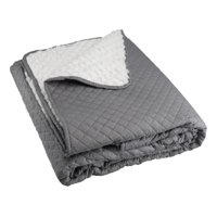 Quilt Andes Sherpa Liso Gris 2 Plazas