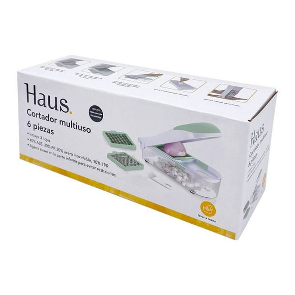 Cortador Multiuso Con Recipiente 6 Piezas Haus, 1 Un