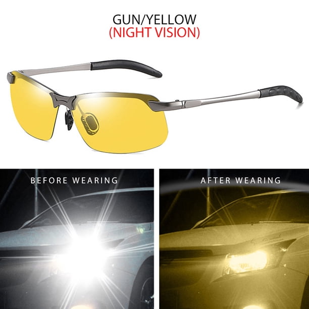 Vintage Photochromic Sunglasses for Men and Women - Perfect for Night Vision, Driving, Fishing, and Outdoor Activities