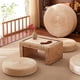 thumbnail image 3 of Xiao Hua Almohada Futón Redonda Tejida a Mano Estilo Japonés, Cojín de Piso para Silla yoga Zen, Cojín Grueso 15.75 x 2.36 Pulgadas, 1 Pieza, 3 of 4