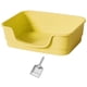thumbnail image 5 of Cajas de arena para gatos Bandeja de arena tamizada Bandeja de arena para gatos de gran espacio con diseño rebajado para estaciones Inodoro para gatos amarillo, 5 of 5