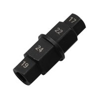 Magideal - Llave De Husillo Para Motocicleta De 17/19/22/24 Mm, Adaptador De Enchufe De Husillo, Herramienta De Extracción Para Reparación De Motocicletas, Fácil