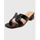 thumbnail image 1 of Sandalia plana Herm Negro, 1 of 5