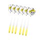 thumbnail image 1 of 6pcs 2ba hilos de dardos con colas dardos vuelos reemplazo amarillo, 1 of 5