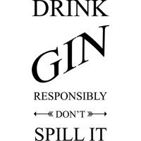 Rienda Libre Graphics - Decomural Drink Gin Ws-51241