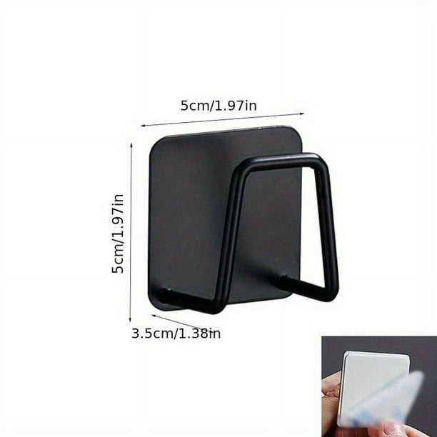 1pc, Stainless Steel Sponge Holder, Sink Rack, Steel Ball Scrubber Holder, Sink Wall Mount Storage Rack, Kitchen Pot Lid Storage Hook, Kitchen Organizer