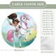 thumbnail image 2 of Nella, la princesa valiente-theme Fitted Round Tablecloths Elastic Edged Table Covers Waterproof Table Cloth for Kitchen Holiday Party Tables Decor 150cm, 2 of 6