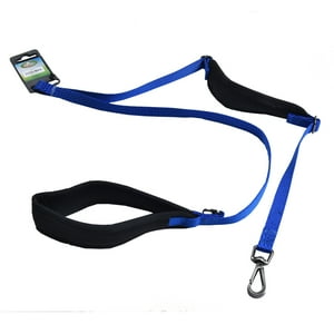 Mascan - Correa Doble Agarre Perro M Azul