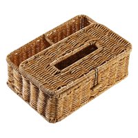 Bothyi - Caja De Pañuelos Cubierta Decoración Escritorio Soporte De Pañuelos Para Mesita De Noche Oficina Inodoro Luz Café Grande