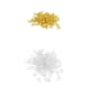 thumbnail image 3 of 200 piezas ahueca hacia fuera los encantos de la fiesta de Navidad de la estrella granos de DIY oro y blanco, 3 of 6