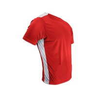 Snix - Polera De Futbol Infantil Arix Roja Franja Blanca