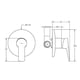 thumbnail image 3 of Monomando Llave Ducha Empotrado Modelo Arezzo, 3 of 3