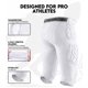 thumbnail image 3 of Faja de fútbol americano Penveer 7 almohadillas juvenil blanca YM, 3 of 6