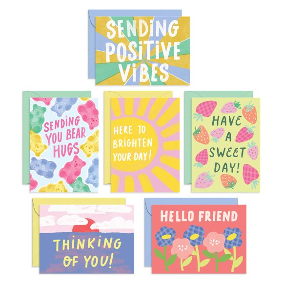 Tarjetas de felicitación Sweetzer & Orange – Pack de 24 (4" x 5,5")