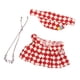 thumbnail image 3 of Ropa Para Muñecas De 15 Cm, Accesorios De Peluche Cómodos Para Muñecas, Accesorios Fotográficos Elegantes, Collar Rojo DIY, 3 of 3