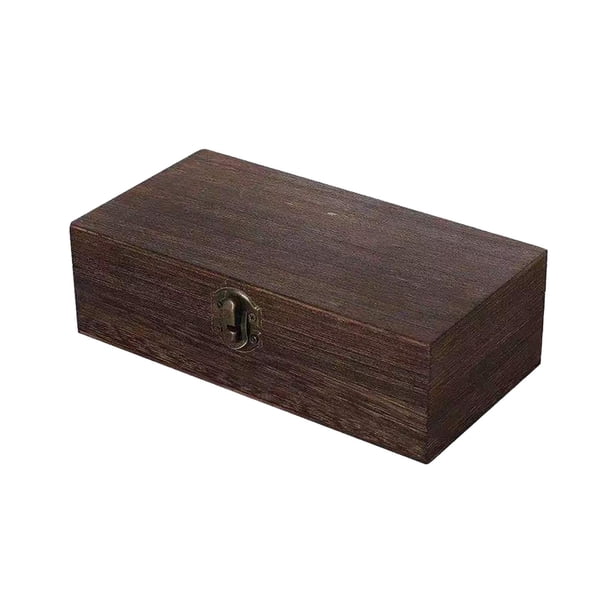 Caja De Almacenamiento De Madera, Organizador Rectangular, Caja De Embalaje De Regalo Vacía, Caja De Madera Estilo C