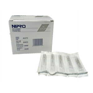 Nipro - Aguja Hipodermica 27G X 1/2 Caja 100 Unidades