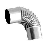 Magideal - Tubo De Estufa, Codo, Tubo De Estufa, Tubo De Chimenea, Calentador De Caldera, Tubo De Para Exteriores , 100Mm