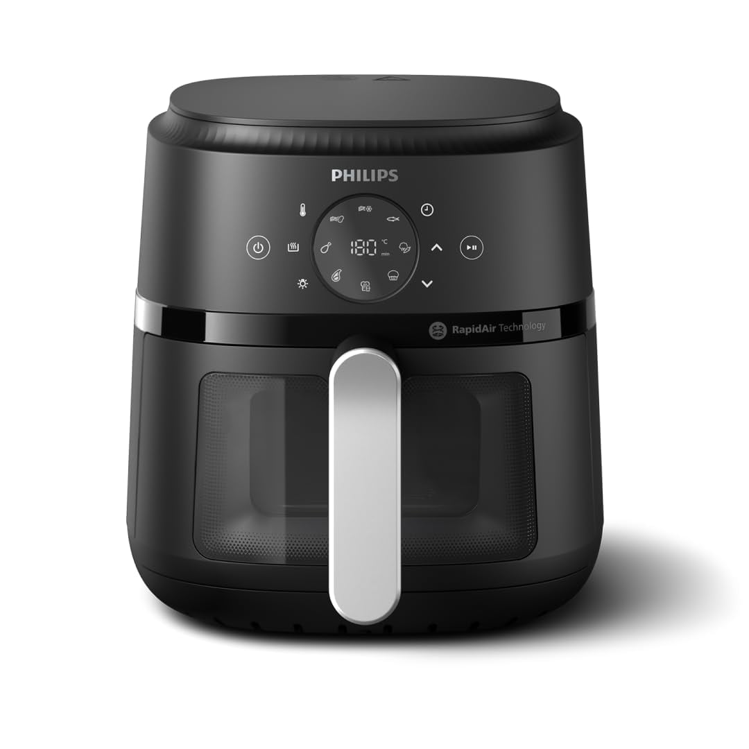 Philips Kitchen Appliances - Air Fryer Philips Na231/00, 6.2 L, 13 En 1, Ventana De Cocción