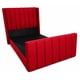 thumbnail image 1 of Cama 1,5 plazas, doble respaldo premium, acanalado, color rojo, 1 of 2