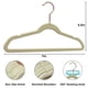 thumbnail image 2 of Perchas de armario para bebés Tonswachic, paquete de 50 con 10 clips (beige), 2 of 7