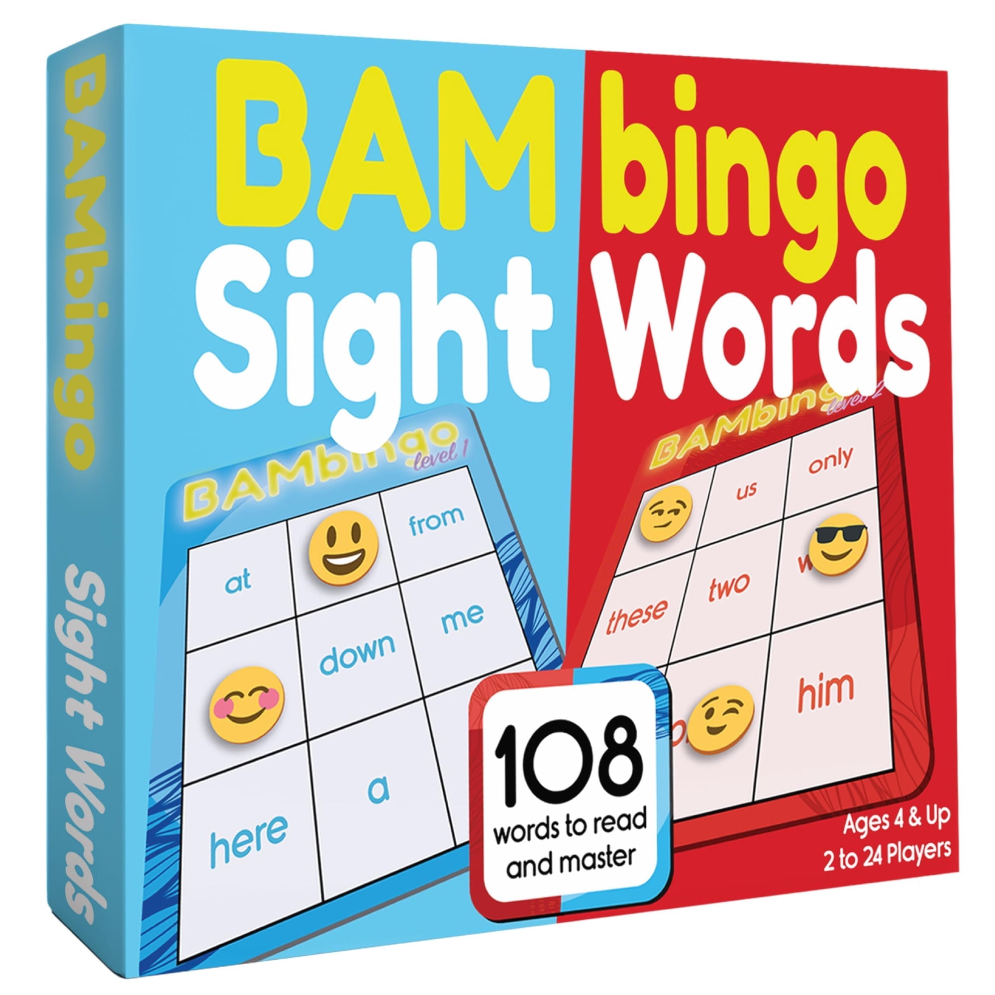Juego De Bingo Sight Word The Bambino Tree, Niveles 1 Y 2