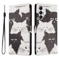 Foxdock Funda Tipo Cartera Para Samsung Galaxy A14 4G/5G Con Soporte Y Correa – Diseño De Patrones Lindos