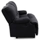 thumbnail image 4 of Bergere Perugia Reclinable 3 Cuerpos Tela Velvet Negro, 4 of 8