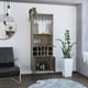 thumbnail image 3 of Bar Alto 5 Puertas 10 Botelleros Y Portacopas Café Y Gris, 3 of 7