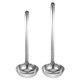 thumbnail image 1 of Xiao Hua Juego de 2 Piezas de Cucharas de Acero Inoxidable con Ganchos para Fácil Almacenamiento, Cuchara de Cocina de Mango Largo, Plateado, 11.8in+9.84in, 1 of 4