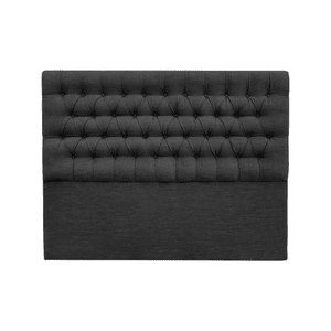 Importclick - Respaldo Super King Piso Capitone Premiun 200X140 Cm Gris Oscuro Lino