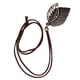 thumbnail image 2 of HABE HOMBRES Mujeres Vintage Colgante Cuerda De Cuero Ajustable Collar Cadena De CAJA CAFE, 2 of 3