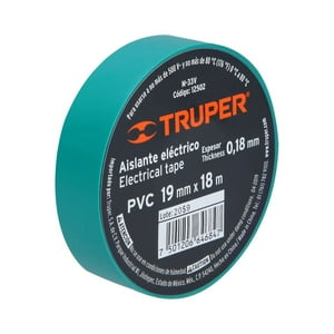 Truper - Huincha Aisladora 18Mm*18Mts Verde