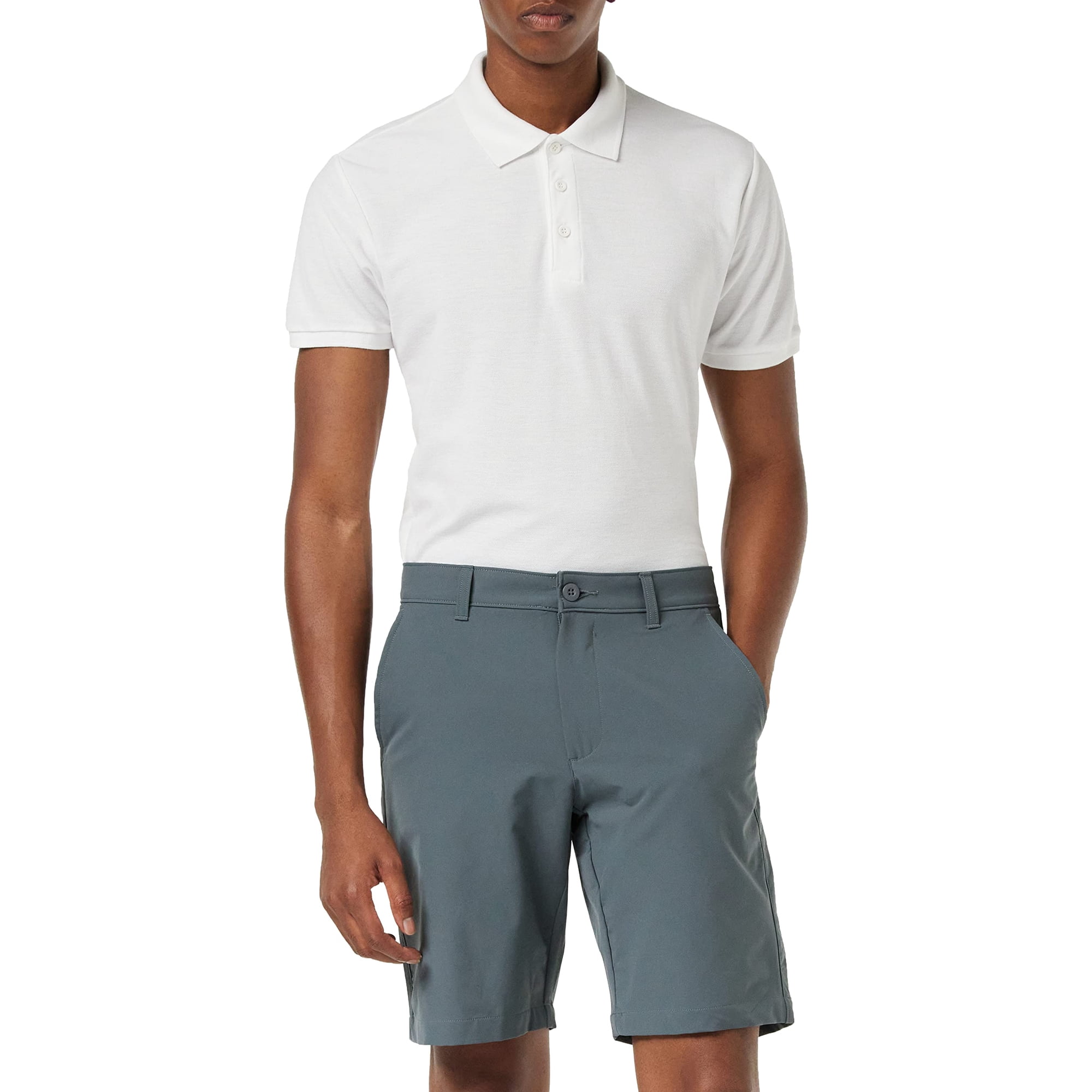 Pantalones Cortos De Golf Under Armour Tech Para Hombre, Color Gris Y Negro, Talla 34
