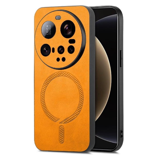 Magnetic Slim Case for Xiaomi 15 Ultra with Camera Guard & Anti-Scratch Back Yellow