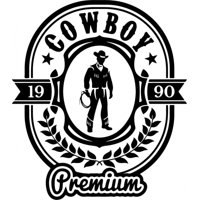 Rienda Libre Graphics - Decomural Cowboy Wreath Badge Ws-46290