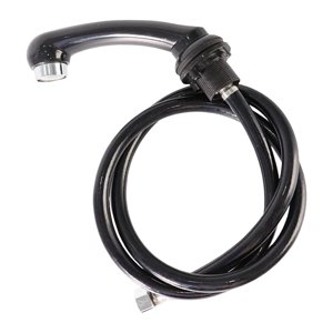 Ioensy - Rociador De Grifo De Tazón De Champú Con Manguera De Mano Para Peluquería Babershop Negro