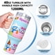 thumbnail image 5 of Aventura con los Choopies Vaso aislado de acero inoxidable con asa, diseño temático, regalo para familia, amigos y fans; incluye pajita y encaja en el portavasos estándar, 40 oz, 5 of 6